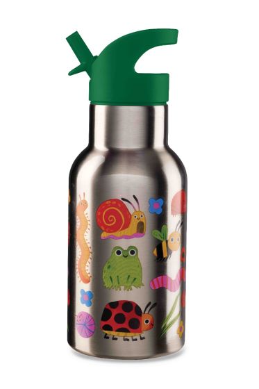 On the Go Stainless Steel Water Bottle Garden Friends