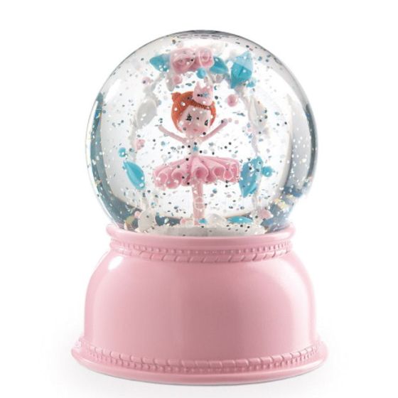 Djeco Glitter Globe Night Light - Ballerina