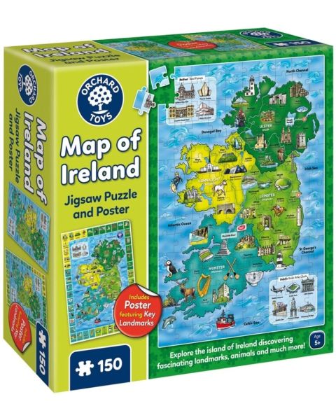 150 pc Map of Ireland Jigsaw Puzzle