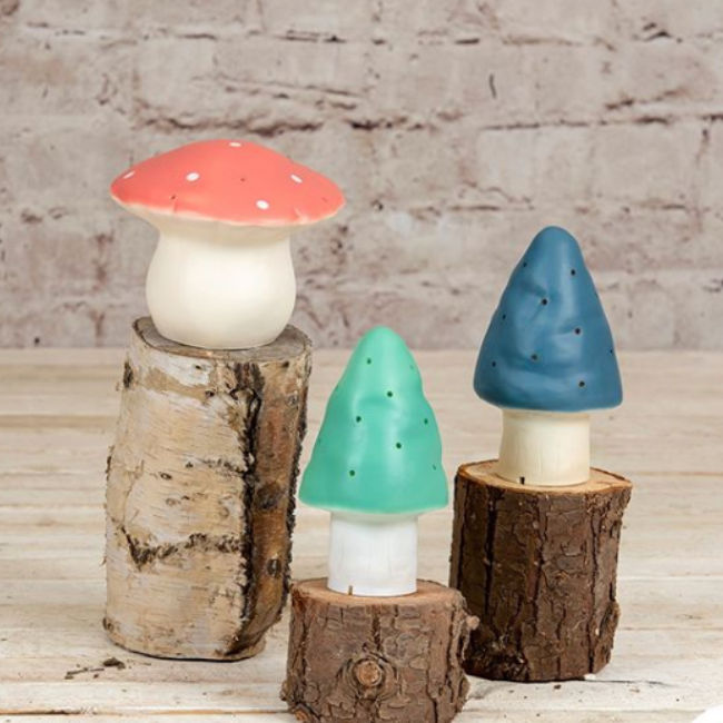 Egmont Mushroom Lamp - Teal Blue