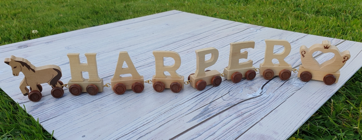 Wooden Name Train